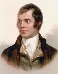 Robert Burns, nach einem Druck aus dem 19. Jahrhundert